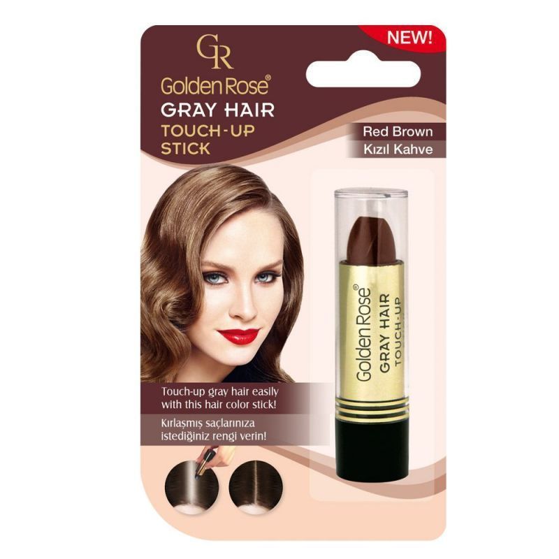 Golden Rose Stick Saç Beyazları Kapatıcı 04 KIZIL KAHVE GRAY HAIR Touch-Up Stick