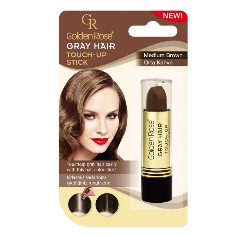 Golden Rose Stick Saç Beyazları Kapatıcı 03 ORTA KAHVE GRAY HAIR Touch-Up Stick