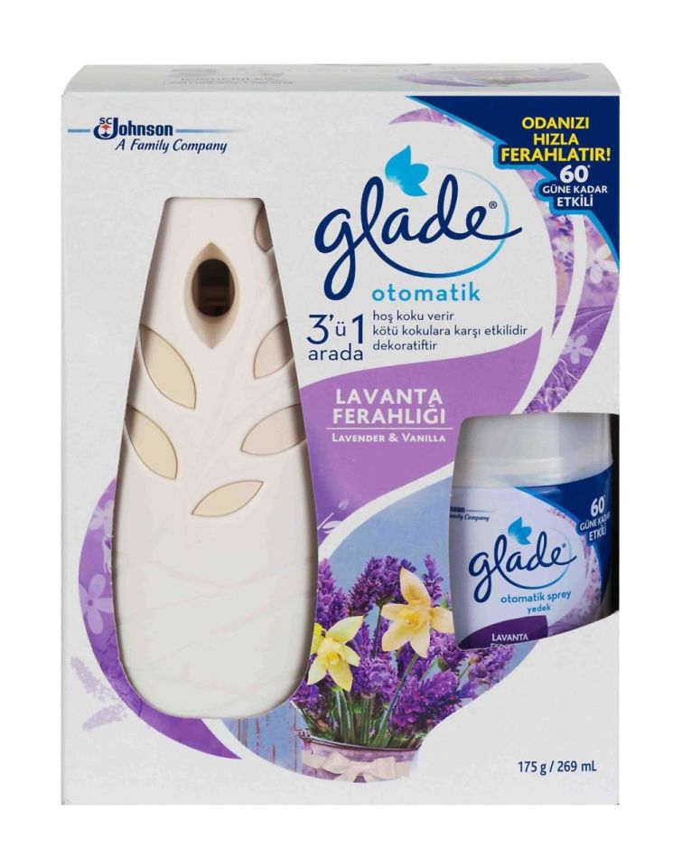 Glade Lavanta Ferahlığı Otomatik Sprey Sistem Makine + Yedek 269 Ml