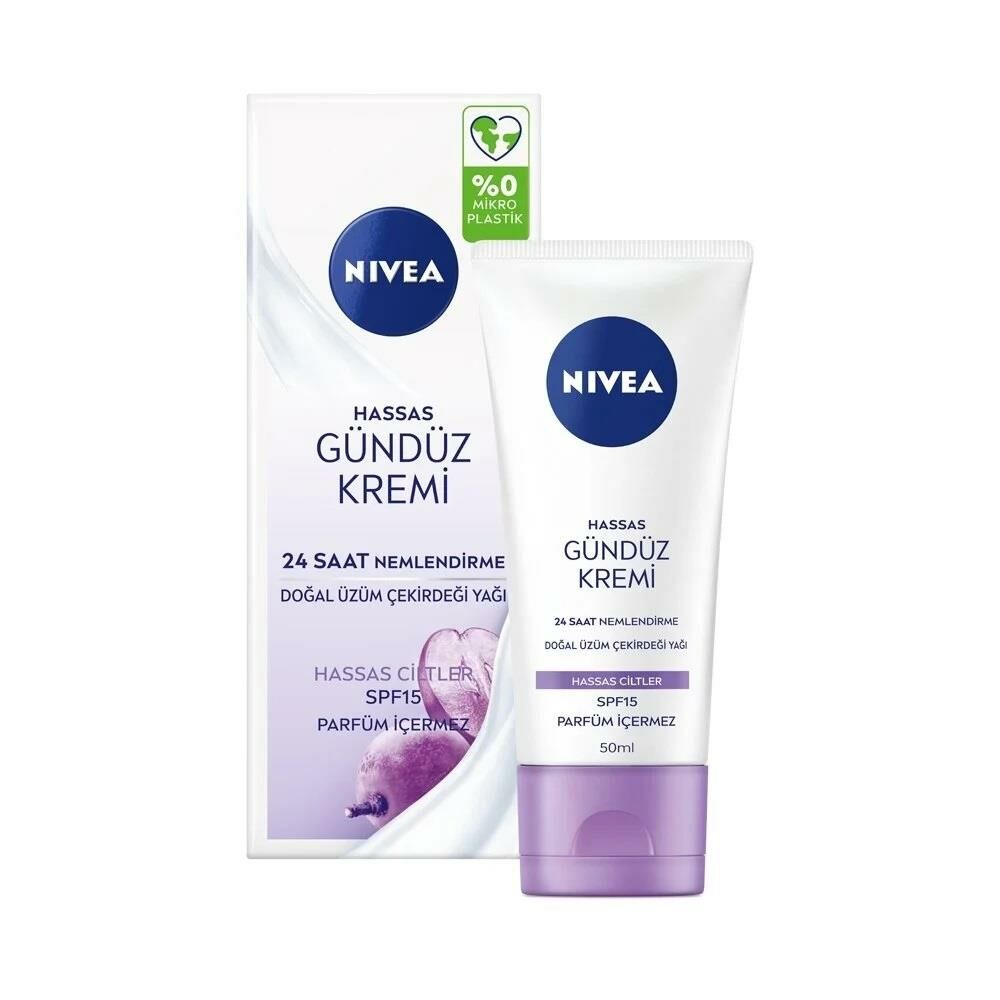 Nivea Yüz Bakım Soothing 24H Nemlendirici Hassas Gündüz Kremi Spf15 50 Ml