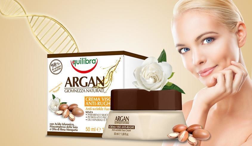 Equilibra Argan Kremi Kırışık Karşıtı %98 Doğal Crema Viso Anti Rughe