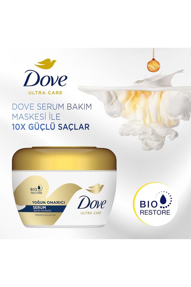 Dove 1 Minute Serum Yoğun Onarıcı Saç Bakım Maskes 160 Ml