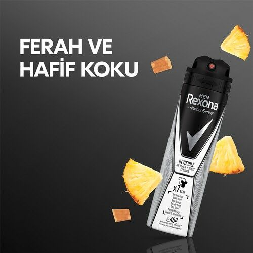 Rexona Deodorant Men Invisible Black White Spray 150 Ml