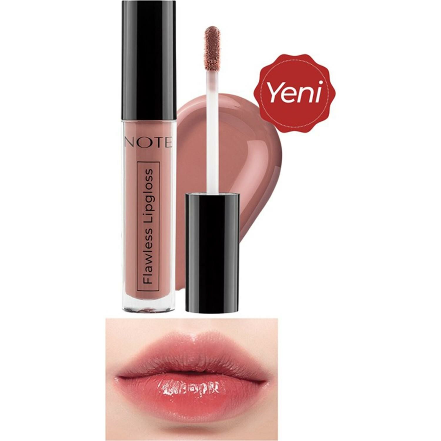 Note Cosmetics Flawless Lipgloss Nemlendirici Etkili Parlak Ruj 04 Smell Of Coffee - Nude