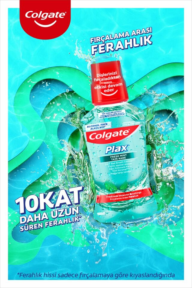 Colgate Plax Ağız Çalkalama Suyu Taze Nane 250 ml Gargara
