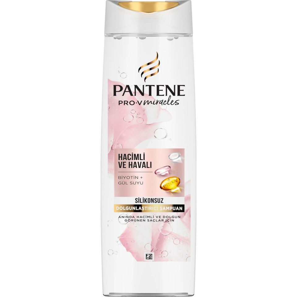 Pantene Pro-V Miracles Biotin ve Gül Suyu Özlü Hacim Veren Silikonsuz Dolgunlaştırıcı Şampuan 400 ml