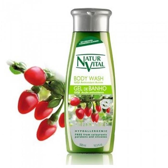 NaturVital Body Wash Goji 500 ml Duş Jeli Ter Önleyici