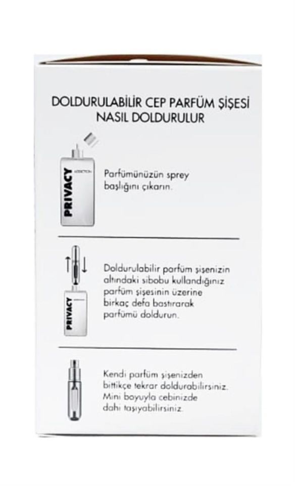 Privacy Addiction EDT 100 Ml Bayan Parfüm + 5 Ml Doldurulabilir Sprey Hediyeli