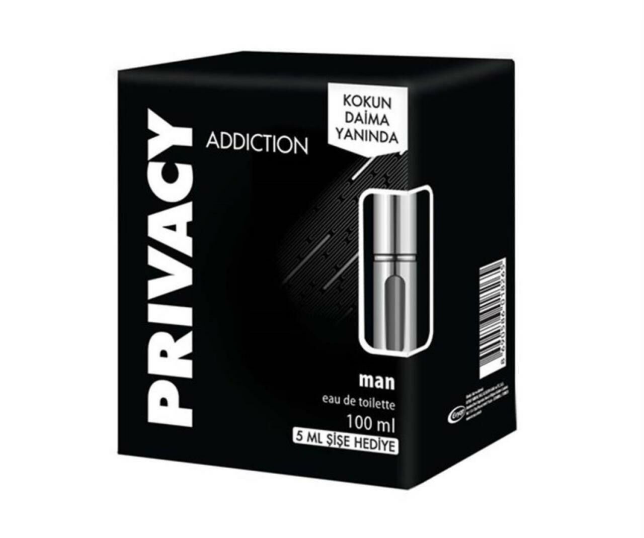 Privacy Addiction EDT 100 Ml Erkek Parfüm + 5 Ml Doldurulabilir Sprey Hediyeli