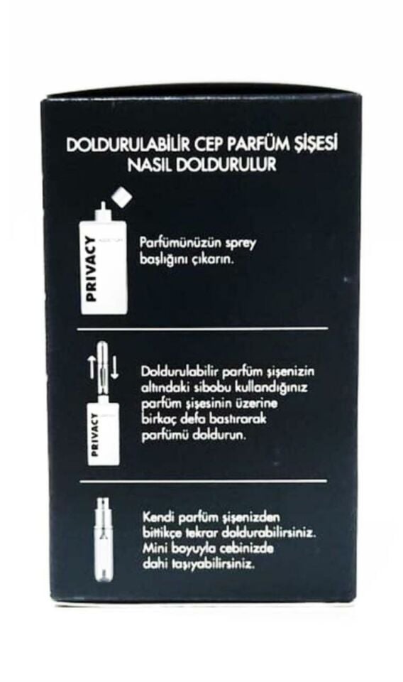 Privacy Addiction EDT 100 Ml Erkek Parfüm + 5 Ml Doldurulabilir Sprey Hediyeli