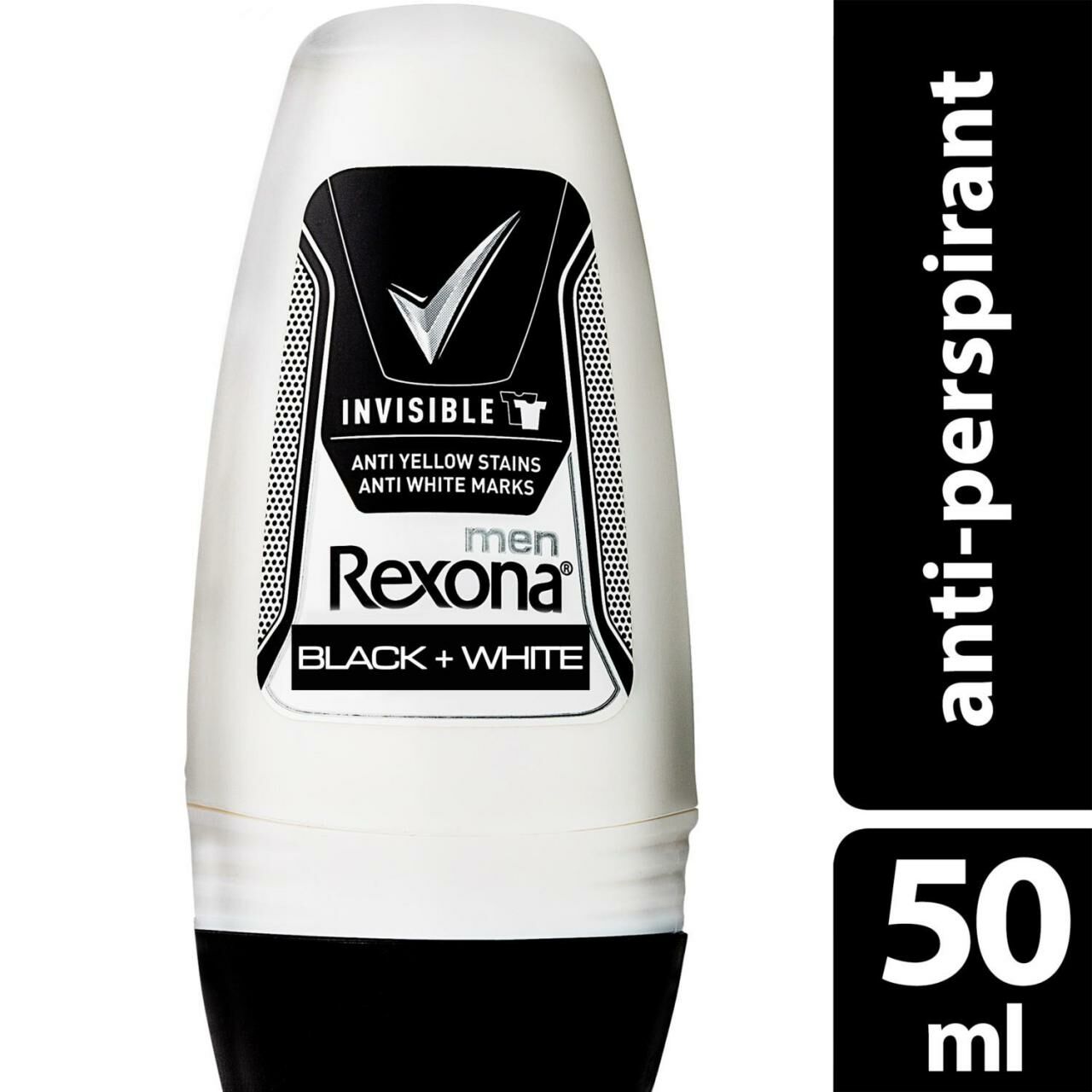 Rexona Roll On Men 50 Ml Invisible Black White