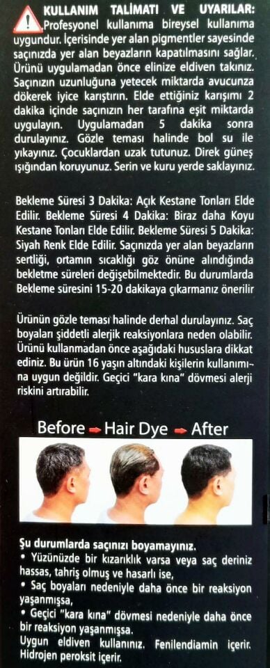 Color One Saç ve Sakal Siyahlaştırıcı - Beyaz Kapatıcı Şampuan 300 Ml - Siyah ve Koyu Tonlar