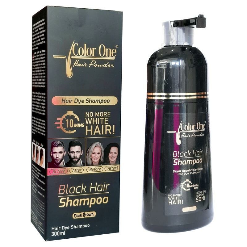 Color One Saç ve Sakal Siyahlaştırıcı - Beyaz Kapatıcı Şampuan 300 Ml - Koyu Kahve ve Kahve Tonlar