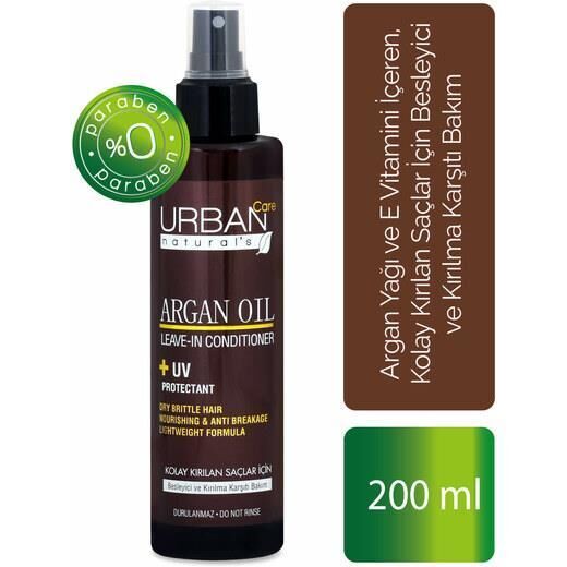 Urban Care Argan yağı ve Keratin içeren Besleyici ve Kırılma Karşıtı Sıvı Saç Kremi 200 ml