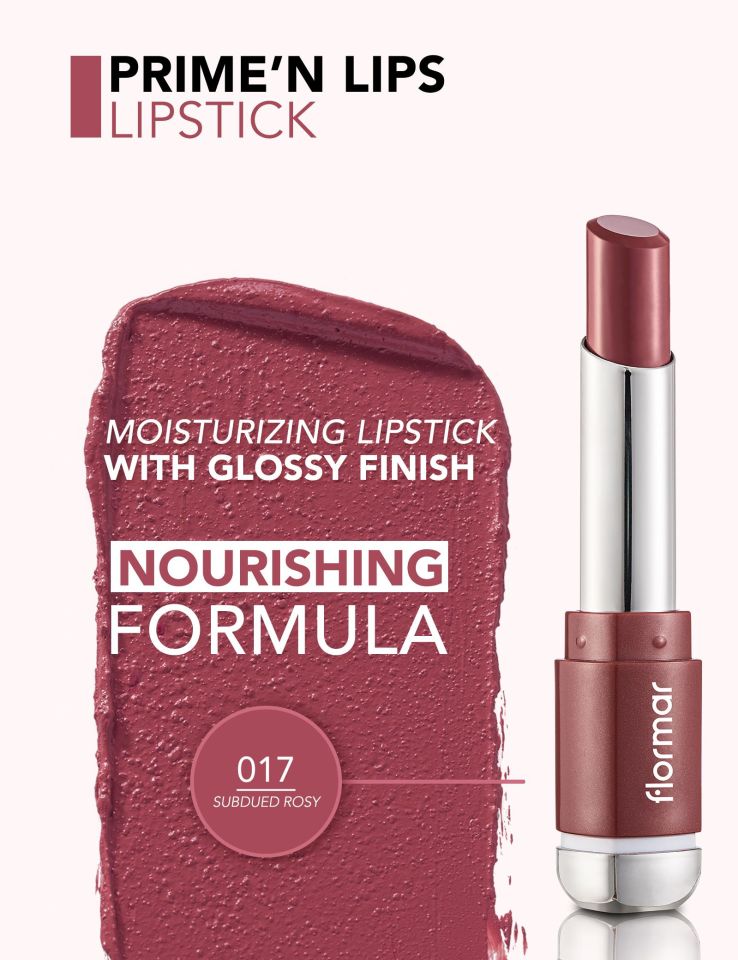 FlormarPrime N Lips Lipstick PL17 Subdued Rosy