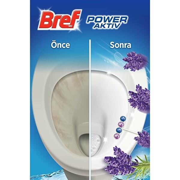 Bref Power Aktiv Okyanus Lavanta Tarlası ve Çam Ormanı Tuvalet Kenar Bloğu 4 x 50g