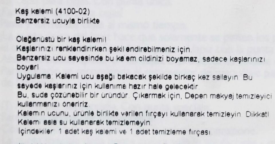 Depend Kaş Kalemi Kalıcı Kaş Boyası Kalem Kahve