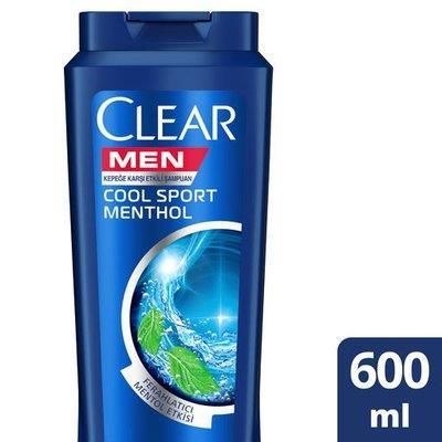 Clear Şampuan Cool Sport Menthol 600 Ml