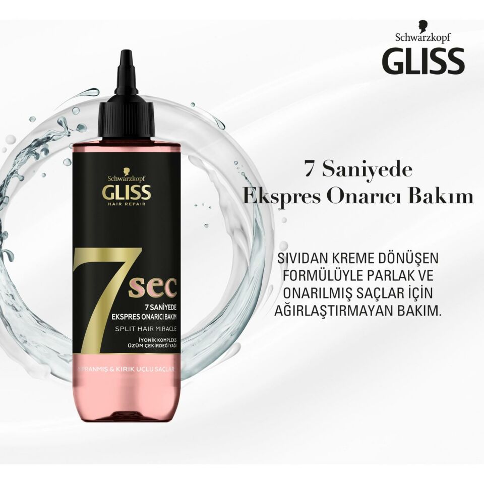 Gliss 7sec Ekspres Onarıcı Bakım Split Hair Miracle 200 ml