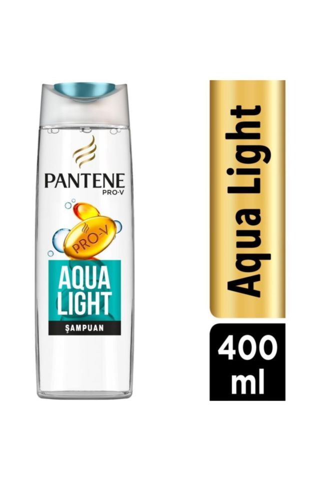 Pantene Şeffaf Şampuan Aqua Light 400 ml Yağlanmaya Eğimli Saçlar