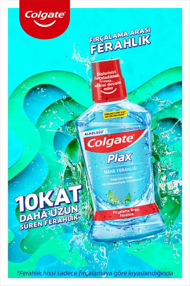 Colgate Plax Alkolsüz Gargara Nane Ferahlığı 500 ml