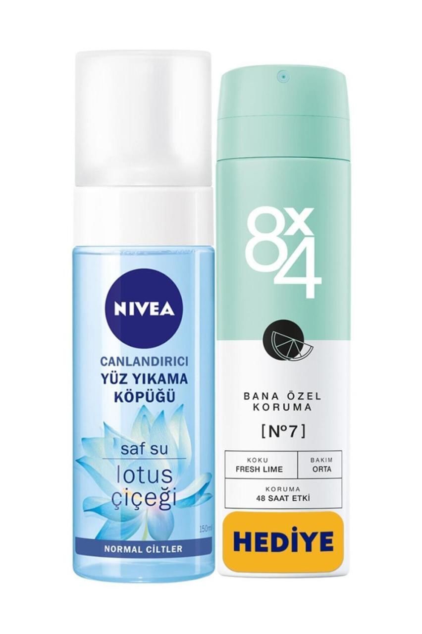 Nivea Canlandırıcı Yüz Yıkama Köpüğü + 8x4 Kadın Deodorant 150 Ml Bana Özel Koruma No 7