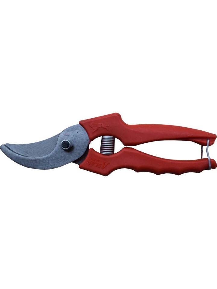 Aslankara Budama Bağ Üzüm Dal Makası Eğri Kırmızı 21 Cm