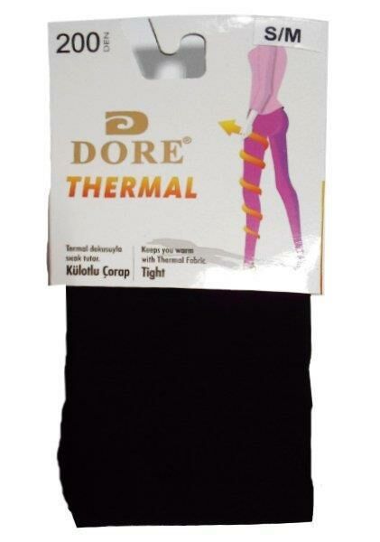 Dore Thermal 200 Den Tayt Çorap S/M