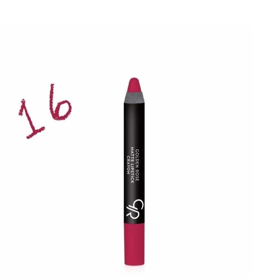 Golden Rose Crayon Mat Kalem Ruj - Matte Lipstick 16