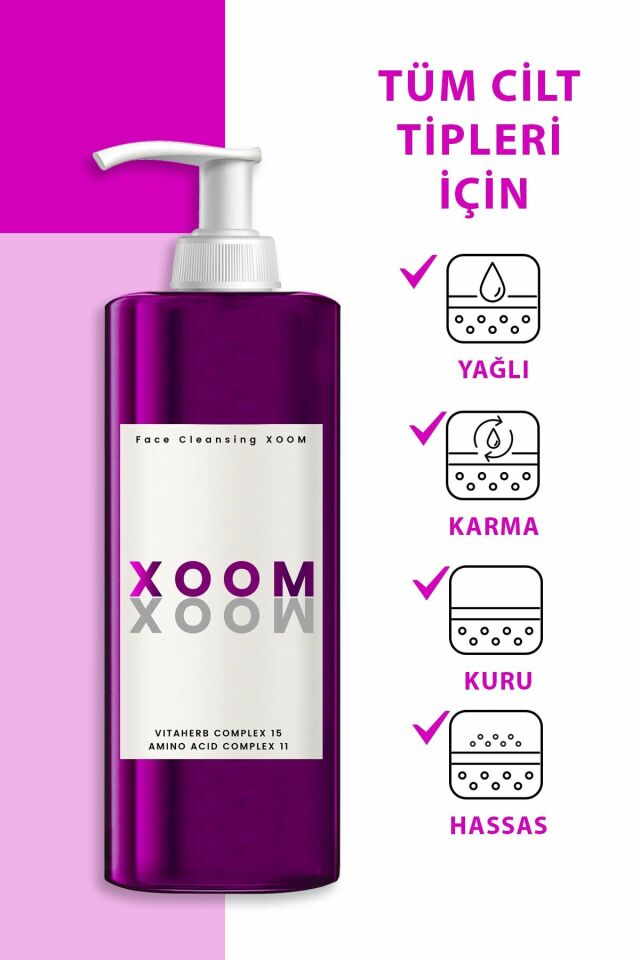 PROCSIN Xoom 3 in 1 (Temizleme Yağı + Temizleme Jeli + Micellar Su) Bakım ve Temizleme Xoomu 150 ML