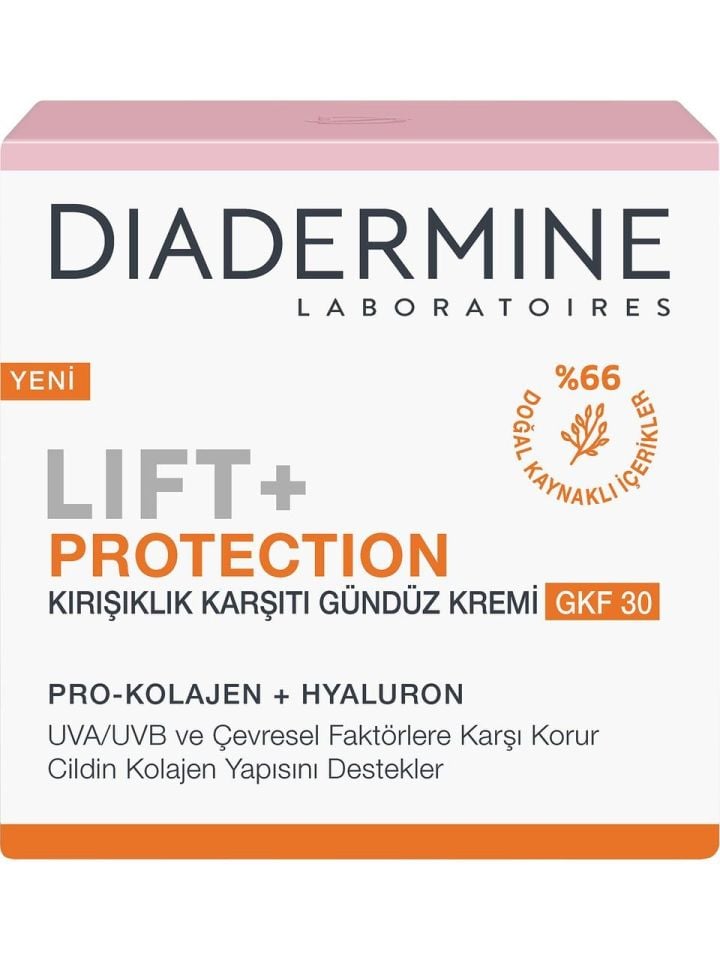 Diadermine Lift + PROTECTION GKF30 Gündüz Krem 50 Ml Kırışık Karşıtı Sıkılaştırıcı Kolajen
