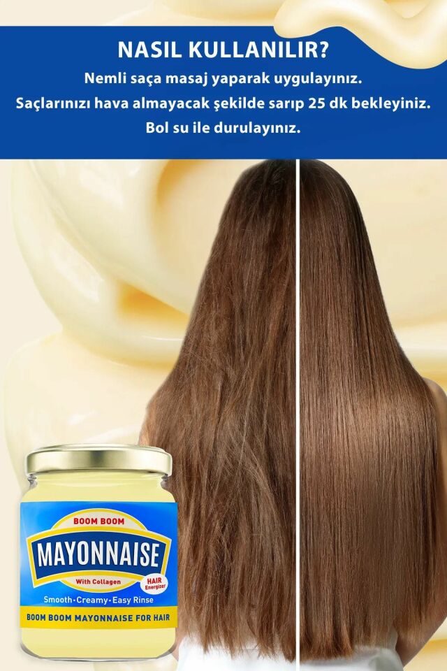 PROCSIN Mayonez Kolajen İçeren Besleyici Saç Maskesi 190 ML