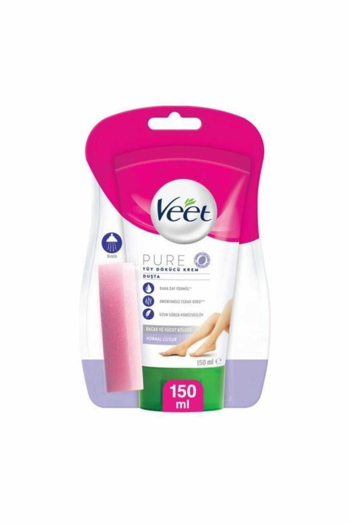 Veet Pure Normal Ciltler için Tüy Dökücü Duşta Krem 150 Ml
