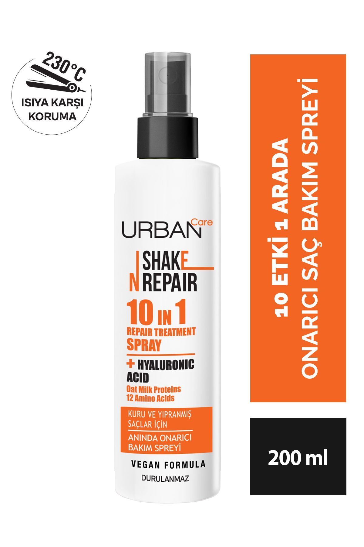 Urban Care Shake N Repair 10-in-1 Onarıcı Etkili Durulanmayan Saç Bakım Spreyi 200 ml-vegan