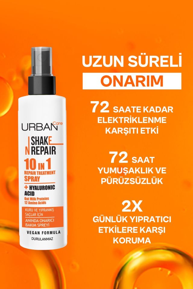 Urban Care Shake N Repair 10-in-1 Onarıcı Etkili Durulanmayan Saç Bakım Spreyi 200 ml-vegan