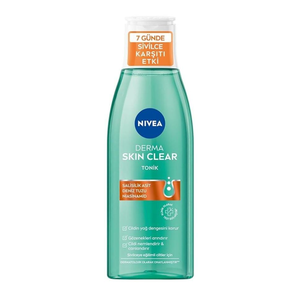 Nivea Derma Skin Clear Sivilce Karşıtı Yüz Temizleme Jeli 150 Ml + Tonik 200 Ml Salisilik Asit (BHA)