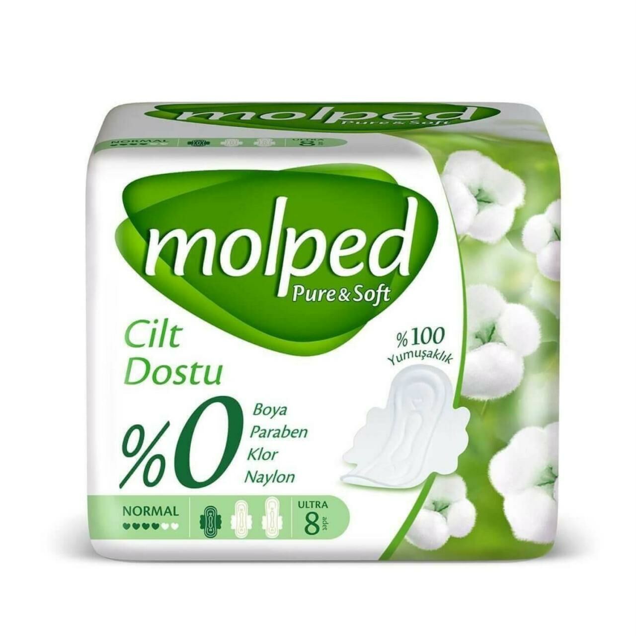 Molped Pure Soft Tekli Normal 8 Lı
