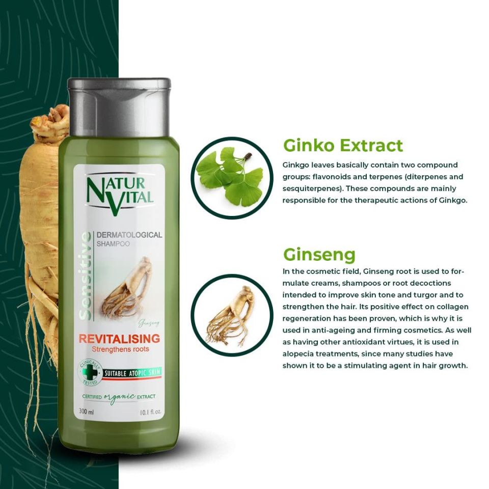 Natur Vital Sensetive Ginseng Canlandırıcı Şampuan Revitalising 300ml