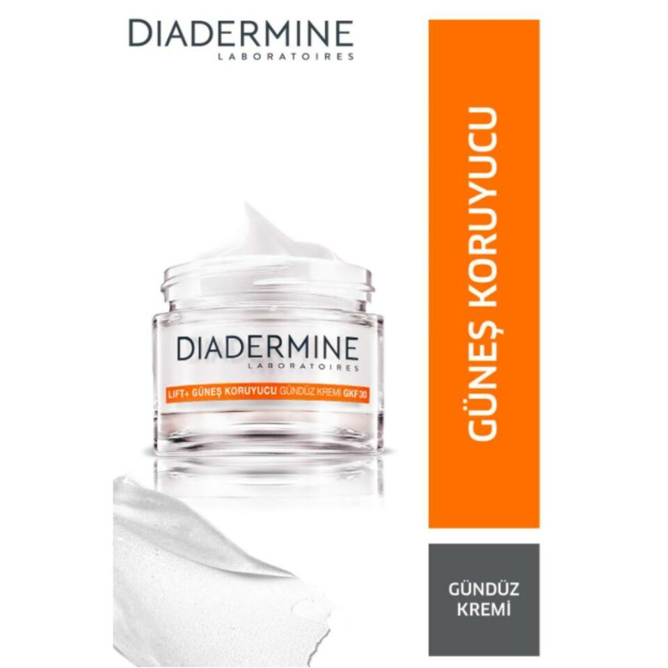 Diadermine Lift + Faktör 30 Güneş Koruyucu Gündüz Krem 50 Ml Kırışık Karşıtı Sıkılaştırıcı Kolajen