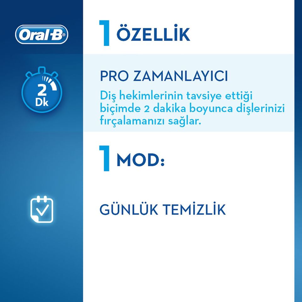 Oral-B Vitality 100 Black Cross Action Box Şarjlı Diş Fırçası