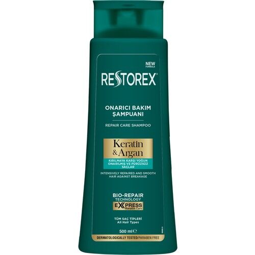 Restorex Şampuan 500 ml Onarıcı Bakım Keratin ve Argan