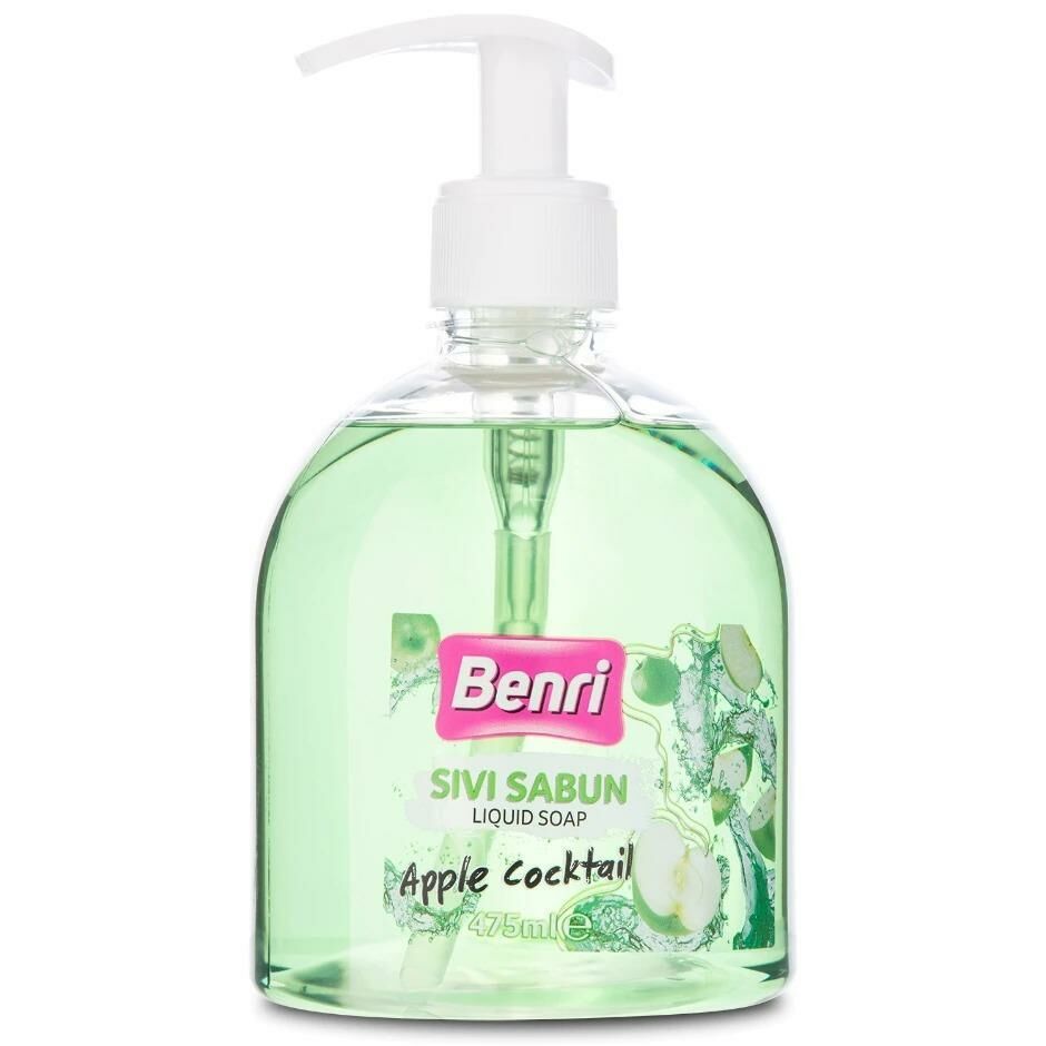 Benri Apple Coctail Sıvı Sabun 475 ml Yeşil Elma