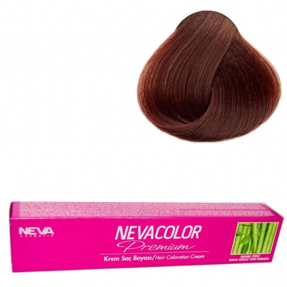 Neva Color Tüp Saç Boyası 7.77 Badem Kahvesi 50 Gr + Oksidan Sıvısı 50 Ml