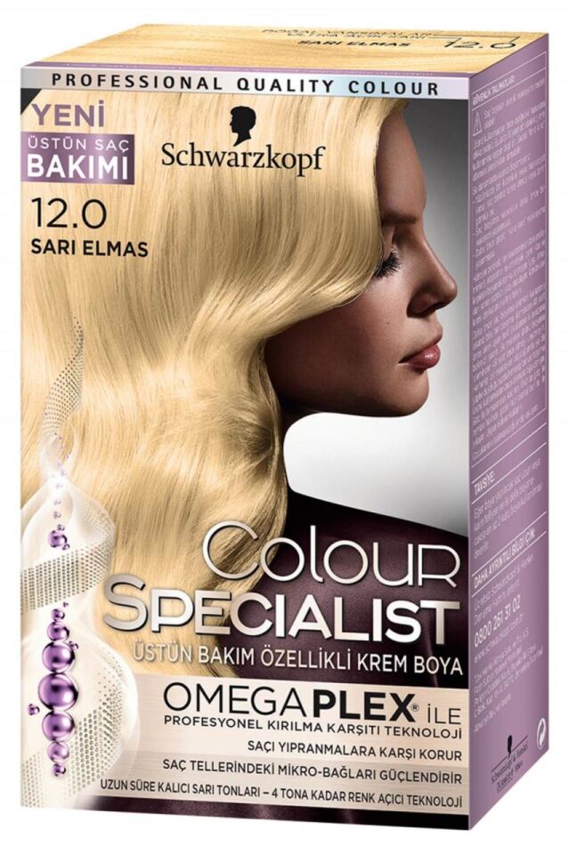 Schwarzkopf Colour Specialist Saç Boyası 12.0 Sarı Elmas