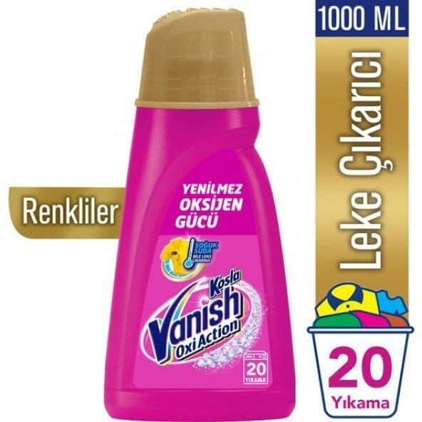 Vanish Kosla Oxi Action Gold Sıvı Leke Çıkarıcı 1000 ml Renkliler İçin