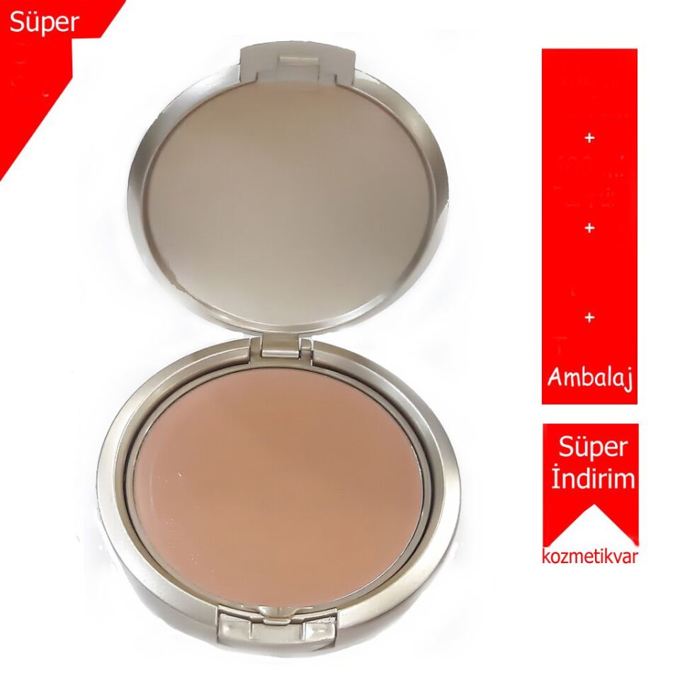 Carmina Compact Foundation 02 Pata Krem Pudra Gold