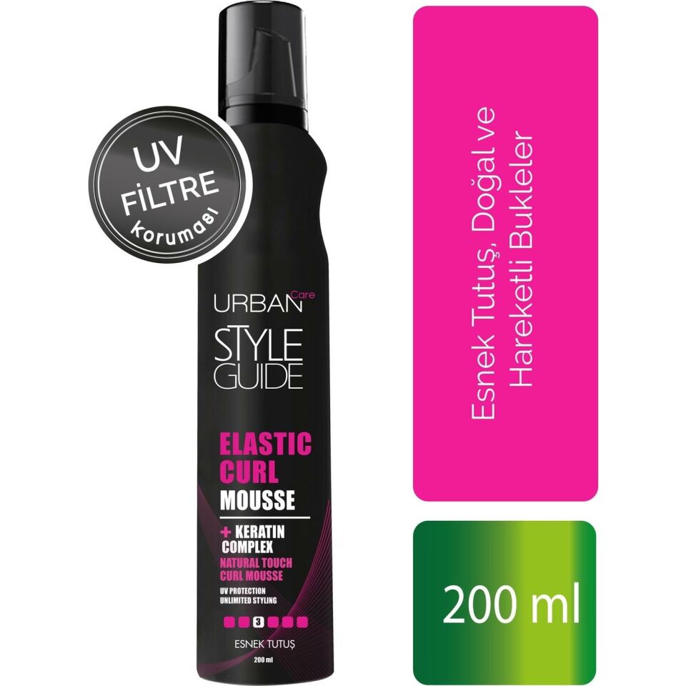 Urban Care Style Guide Elastic Curl Bukle Belirginleştirici Köpük 200 ml