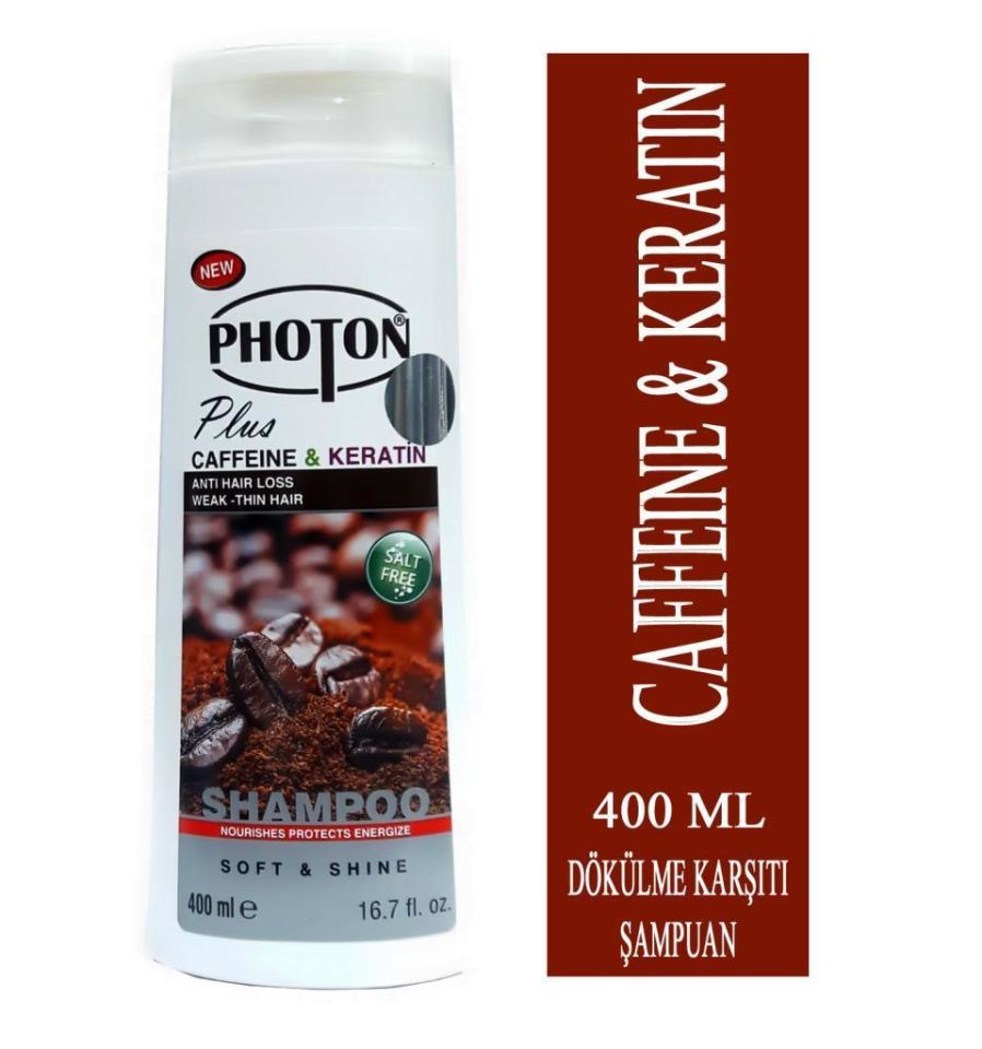 Photon Caffeine - Keratin Dökülme Karşıtı Şampuan 400 Ml Komple Onarıcı Bakım