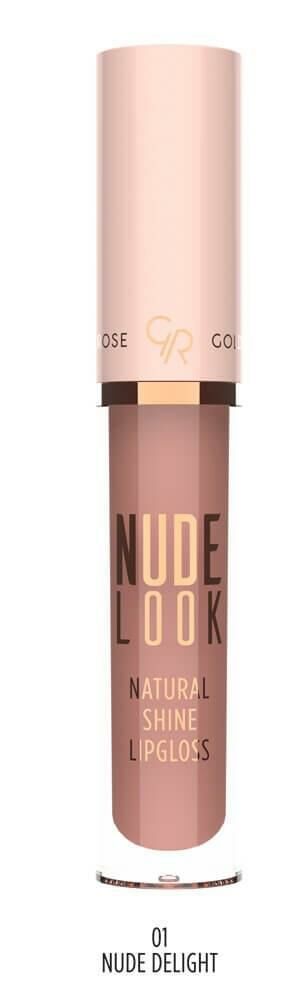 Golden Rose Nude Look Natural Shine Lipgloss No:01 Nude DeLight Doğal Işıltılı Dudak Parlatıcısı -