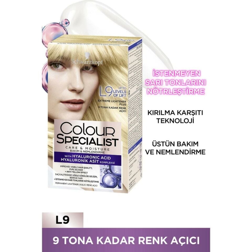 Schwarzkopf Colour Specialist L9 Renk Açıcı ( 9 Tona kadar renk açıcı )